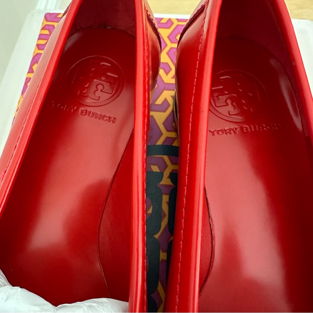 New! Tory Burch Red Loafers - Picture 14 of 17
